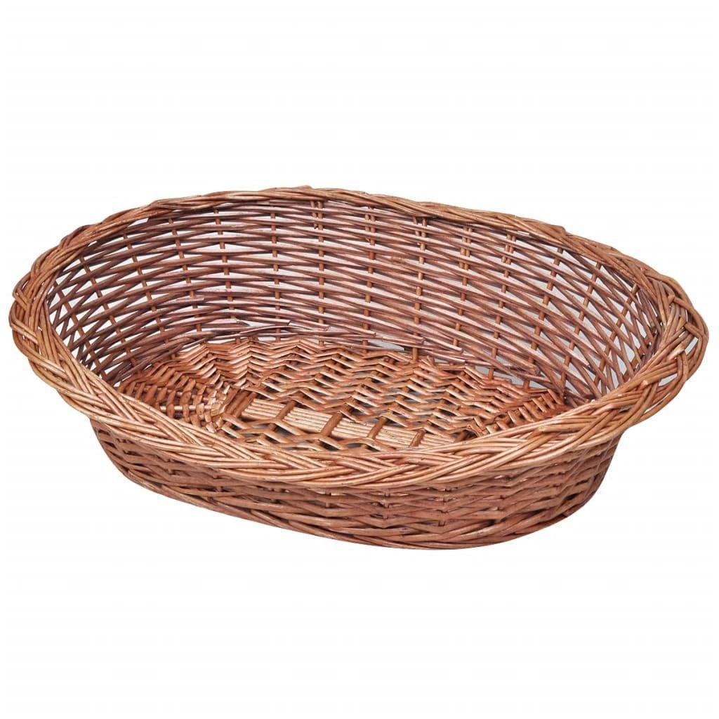 Willow Dog Basket/Pet Bed Natural 70 cm