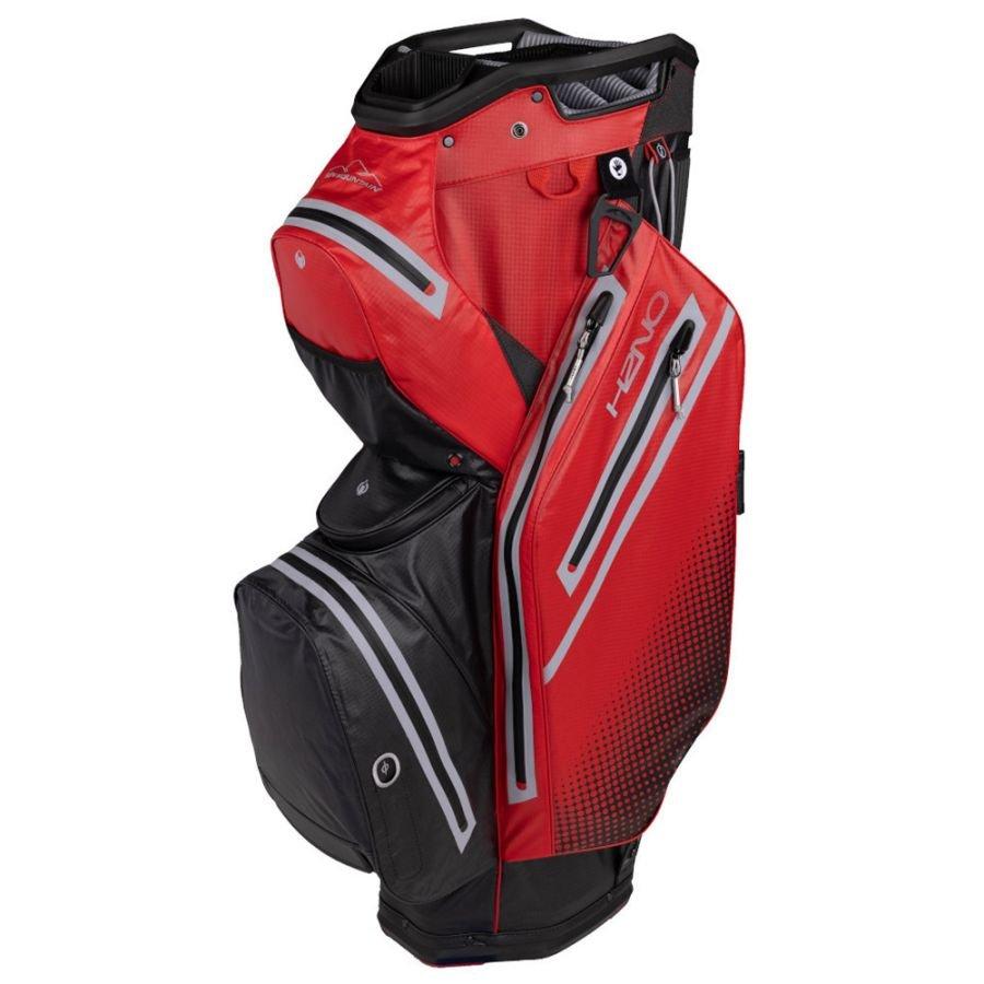 H2NO Staff Golf Cart Bag Black-Red-Cadet