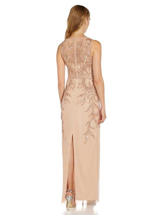 Papell Studio Beaded Column Gown 3