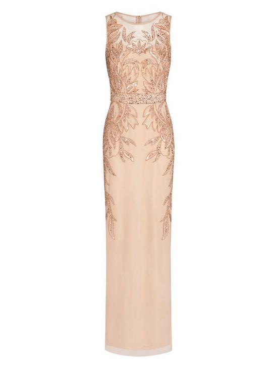 Papell Studio Beaded Column Gown 5
