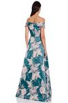 Adrianna Papell Off Shoulder Jacquard Gown thumbnail 3
