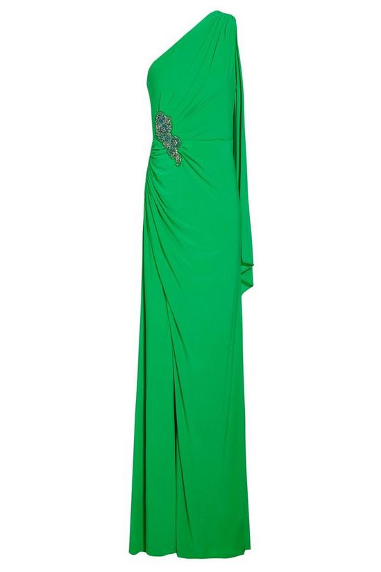 Adrianna Papell One Shoulder Jersey Gown 5