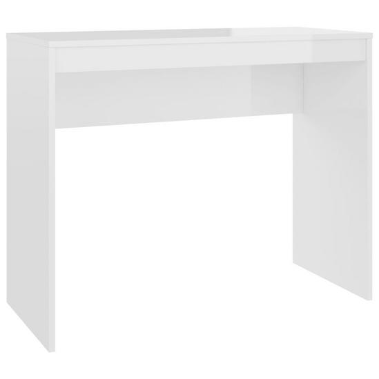 Berkfield Home Desk High Gloss White 90x40x72 cm Engineered Wood 2