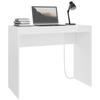 Berkfield Home Desk High Gloss White 90x40x72 cm Engineered Wood thumbnail 3