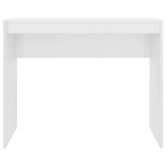 Berkfield Home Desk High Gloss White 90x40x72 cm Engineered Wood 4