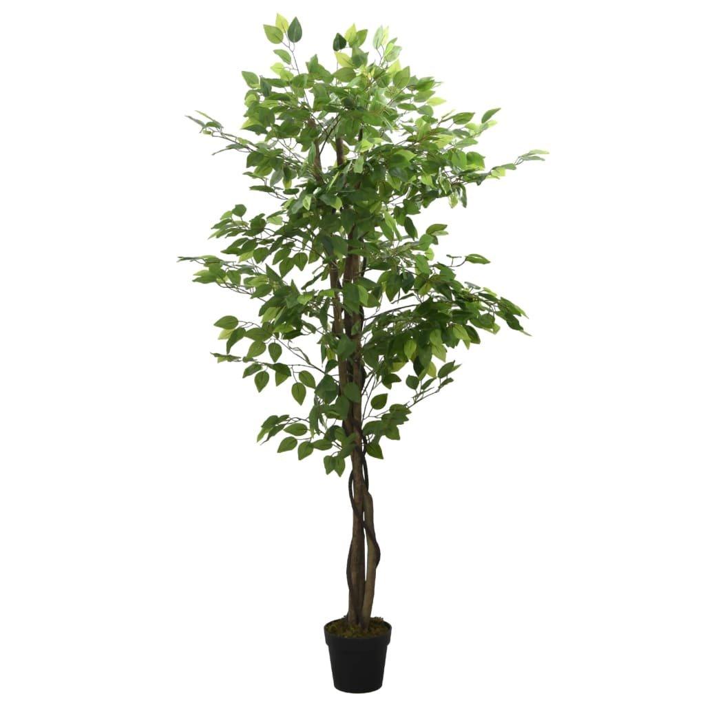 Artificial Ficus Tree 378 Leaves 80 cm Green