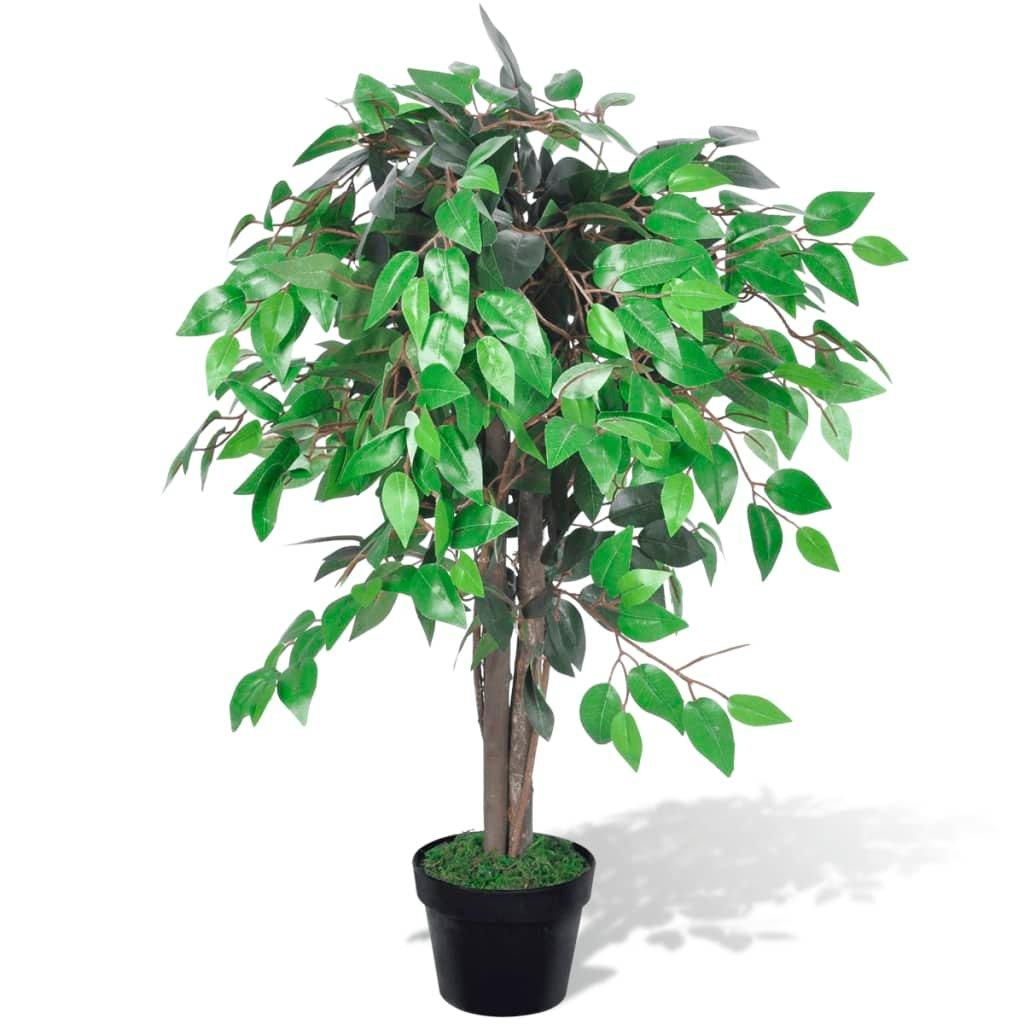 Artificial Plant Ficus Tree with Pot 90 cm