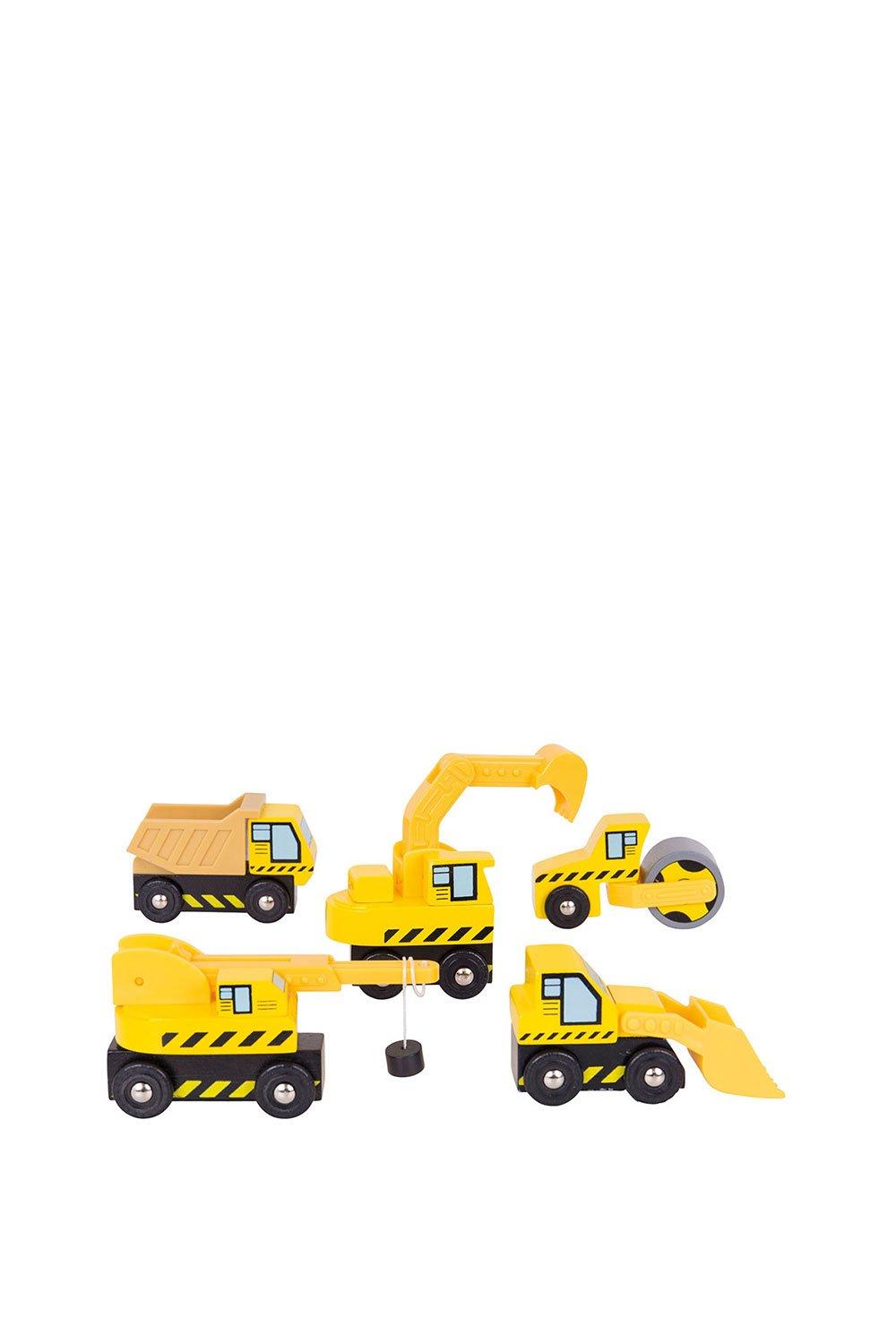 Bigjigs Rail Site Vehicles Toy|yellow