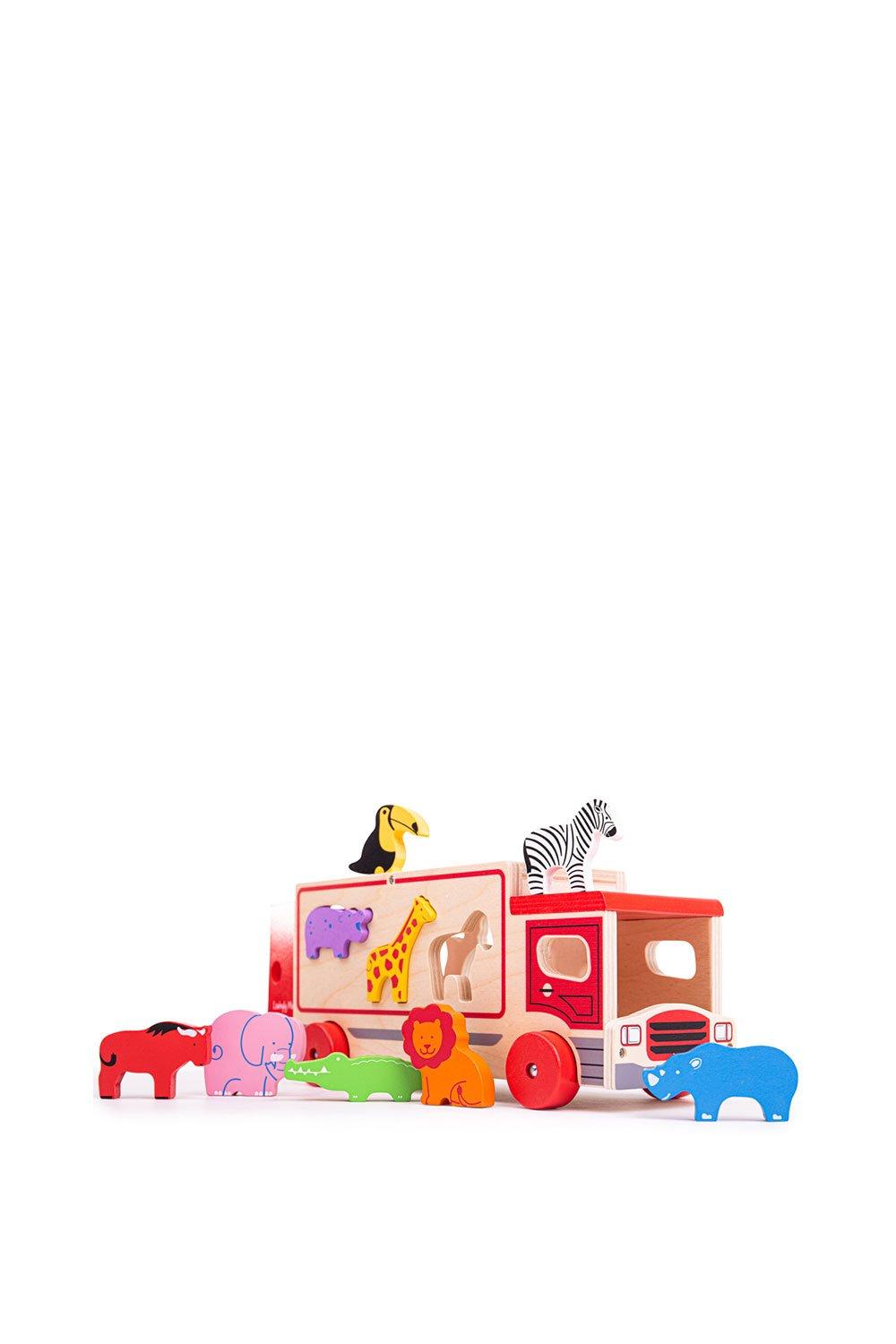 Bigjigs Toys Safari Sorting Lorry Toy