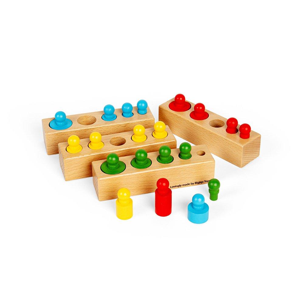 Wooden Peg Blocks Sorting Toy