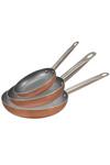 San Ignacio Optimum Plus Non-stick Press Aluminium Induction Frying Pan Set of 3 Copper thumbnail 2