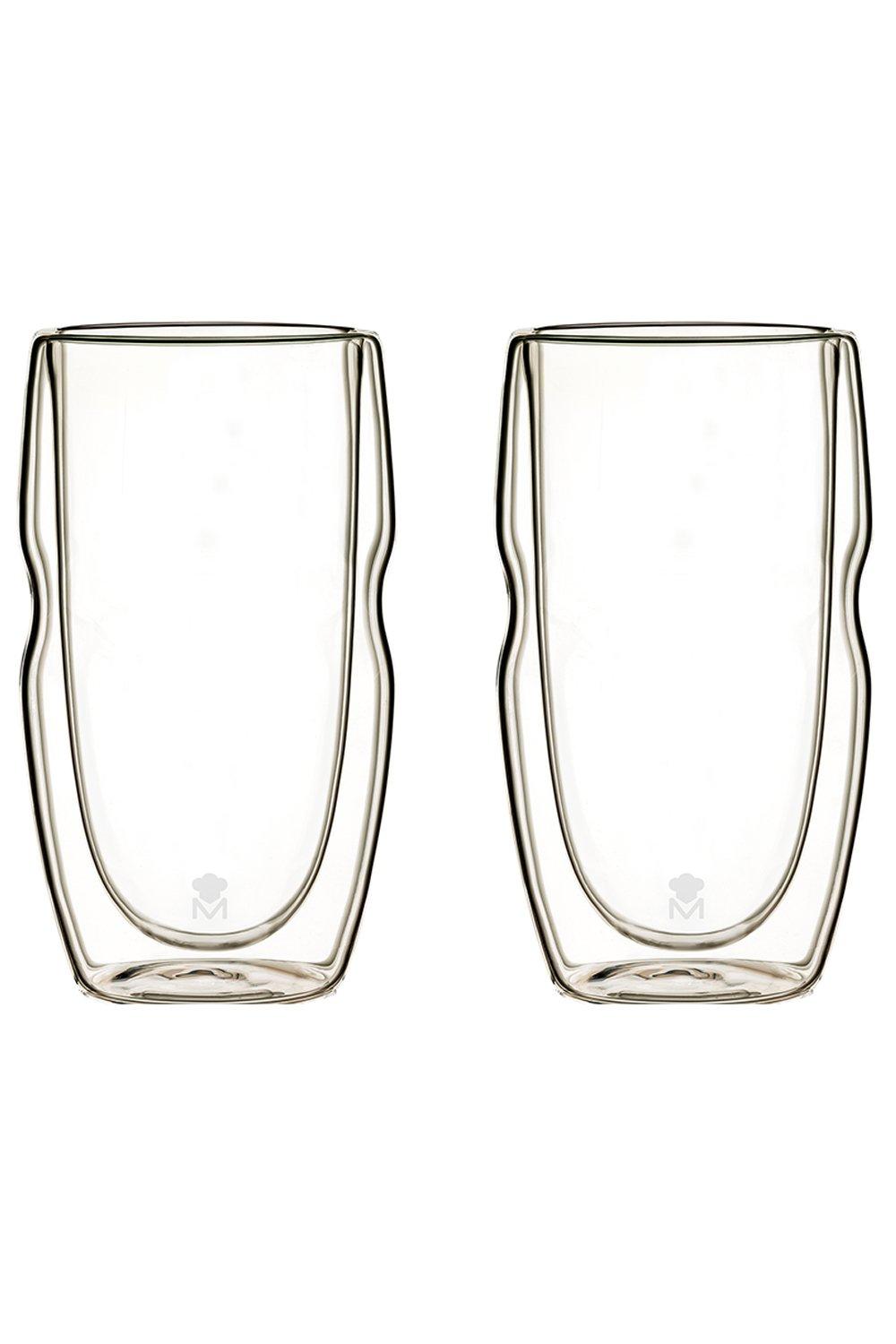 Glassware Barware Mixology Double Walled Borosilicate Tumbler High Glass 540ml Set Of 2 Clear 3170