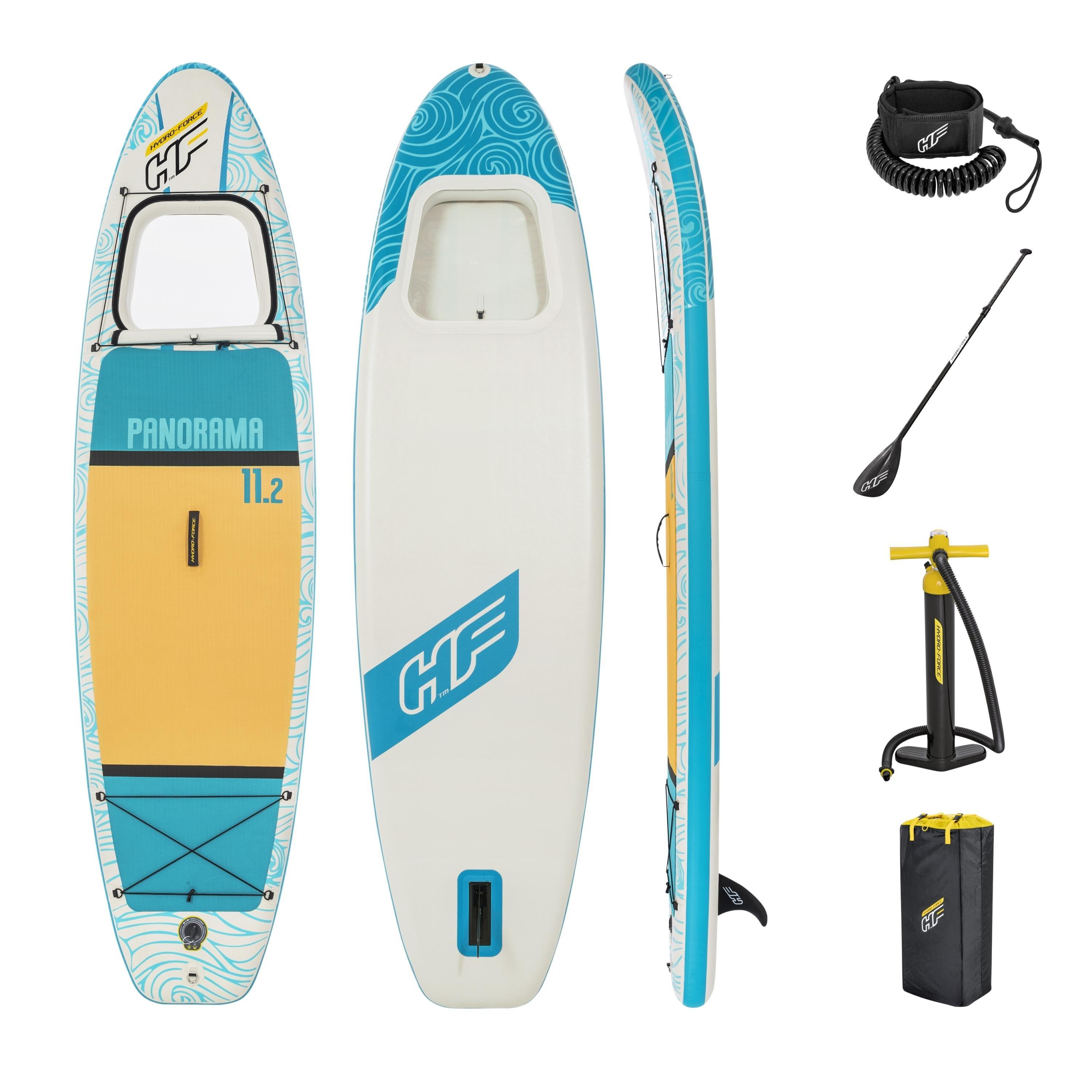 Hydro-Force Panorama Inflatable Stand-Up Paddleboard Set 11Ft 2|