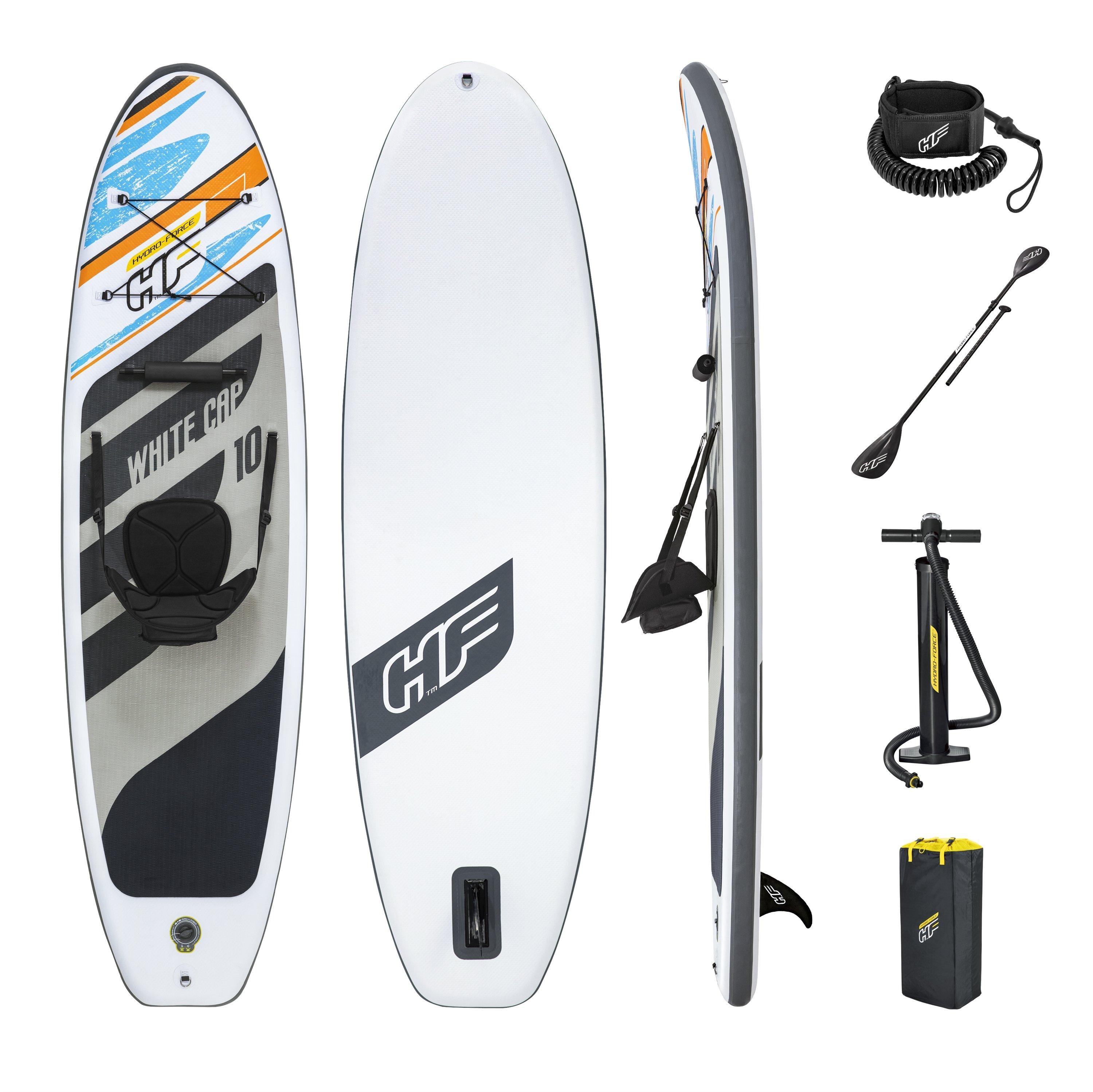 Hydroforce White Cap SUP Stand Up Paddleboard Set