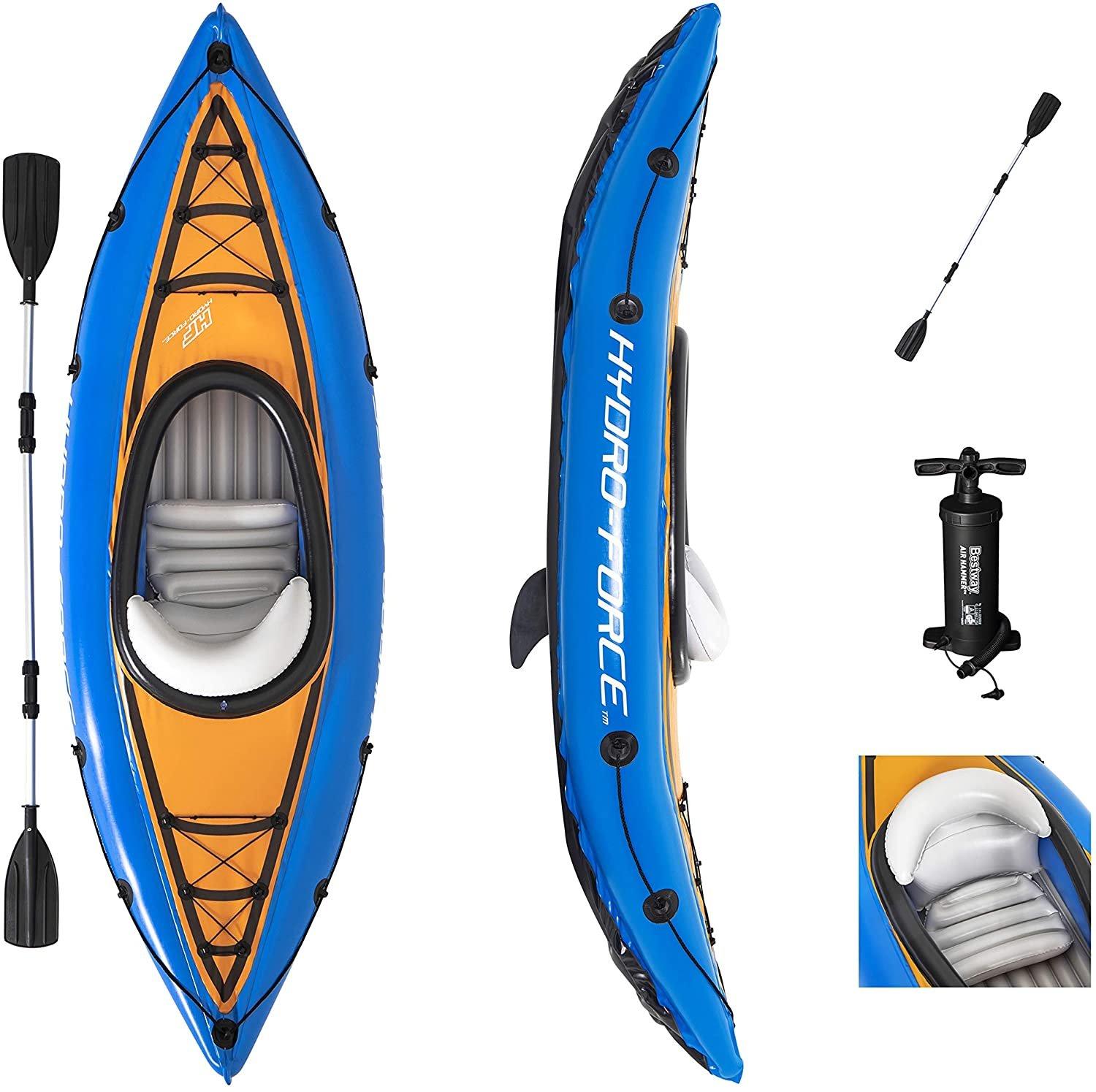 Cove Champion Inflatable Kayak With Paddle