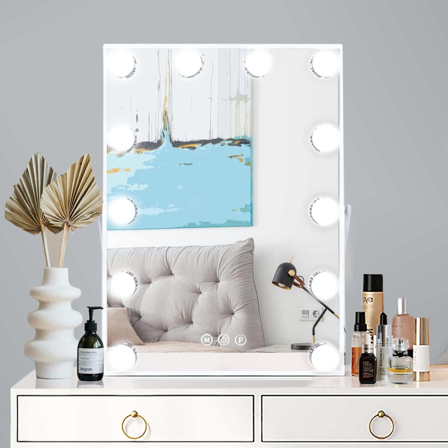12 Dimmable LED Hollywood Vanity Mirror 30x41cm