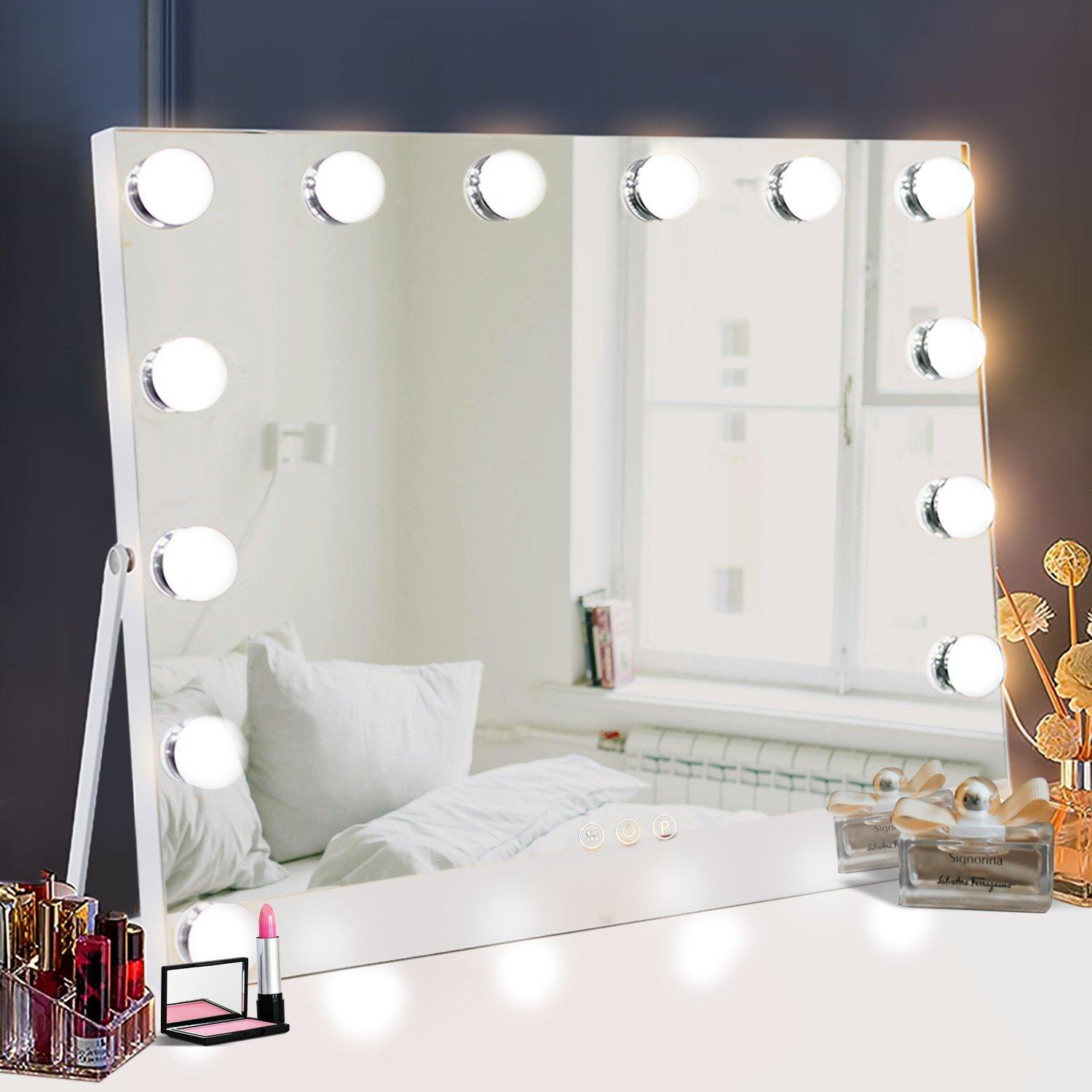 Hollywood 14 Dimmable LED Bulbs Touch Screen Vanity Mirror 50x42cm