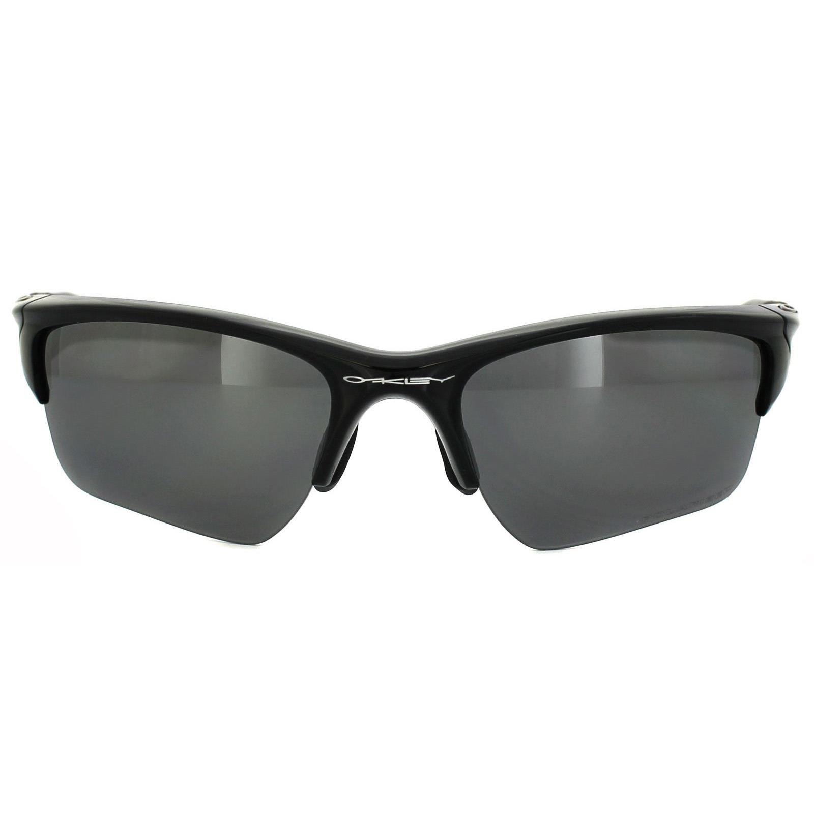 wrap polished black black iridium polarized half jacket 2.0 xl sunglasses