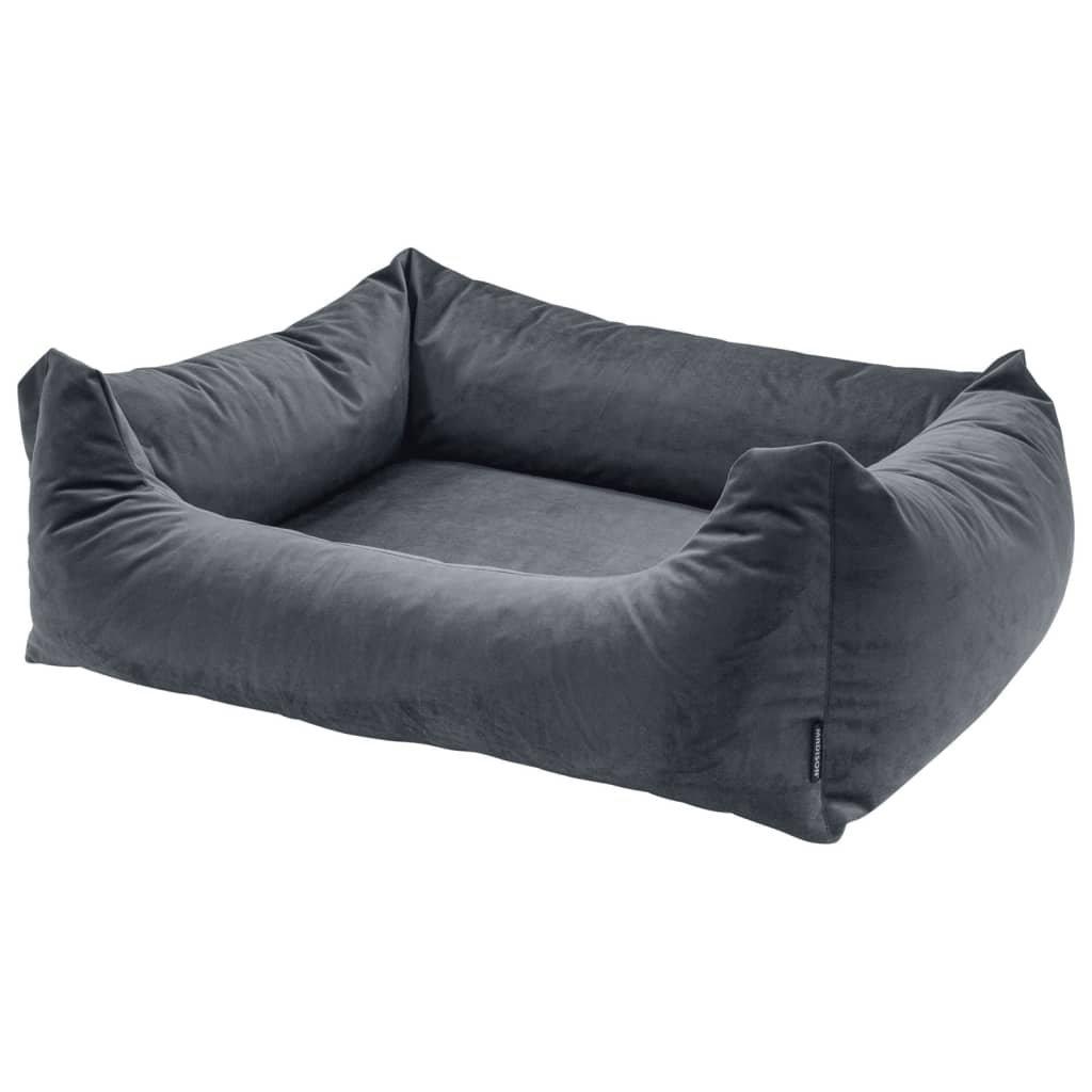 Madison Dog Bed Velvet 80x67x22 cm Grey