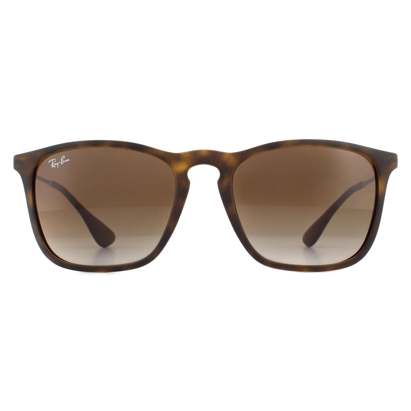 Sunglasses | Cat Eye Rubber Havana Gradient Brown Chris 4187 Sunglasses ...