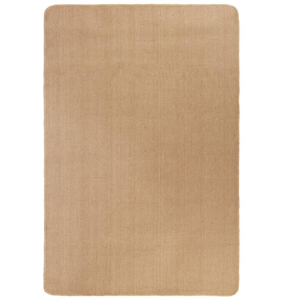 Area Rug Jute with Latex Backing 160x230 cm Natural