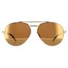 Smith Aviator Gold Brown Gold Mirror Chromapop Sunglasses thumbnail 1