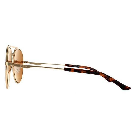 Smith Aviator Gold Brown Gold Mirror Chromapop Sunglasses 3