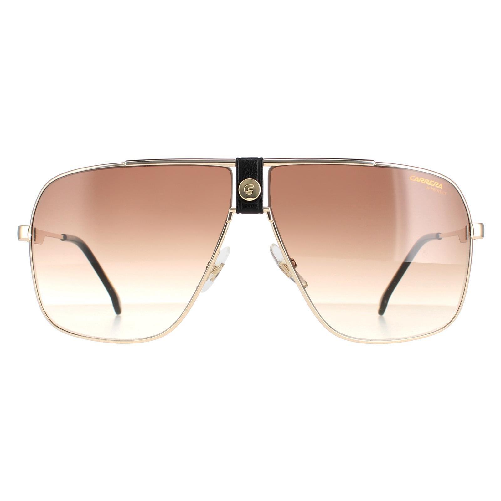 Aviator Gold Brown Gradient Sunglasses