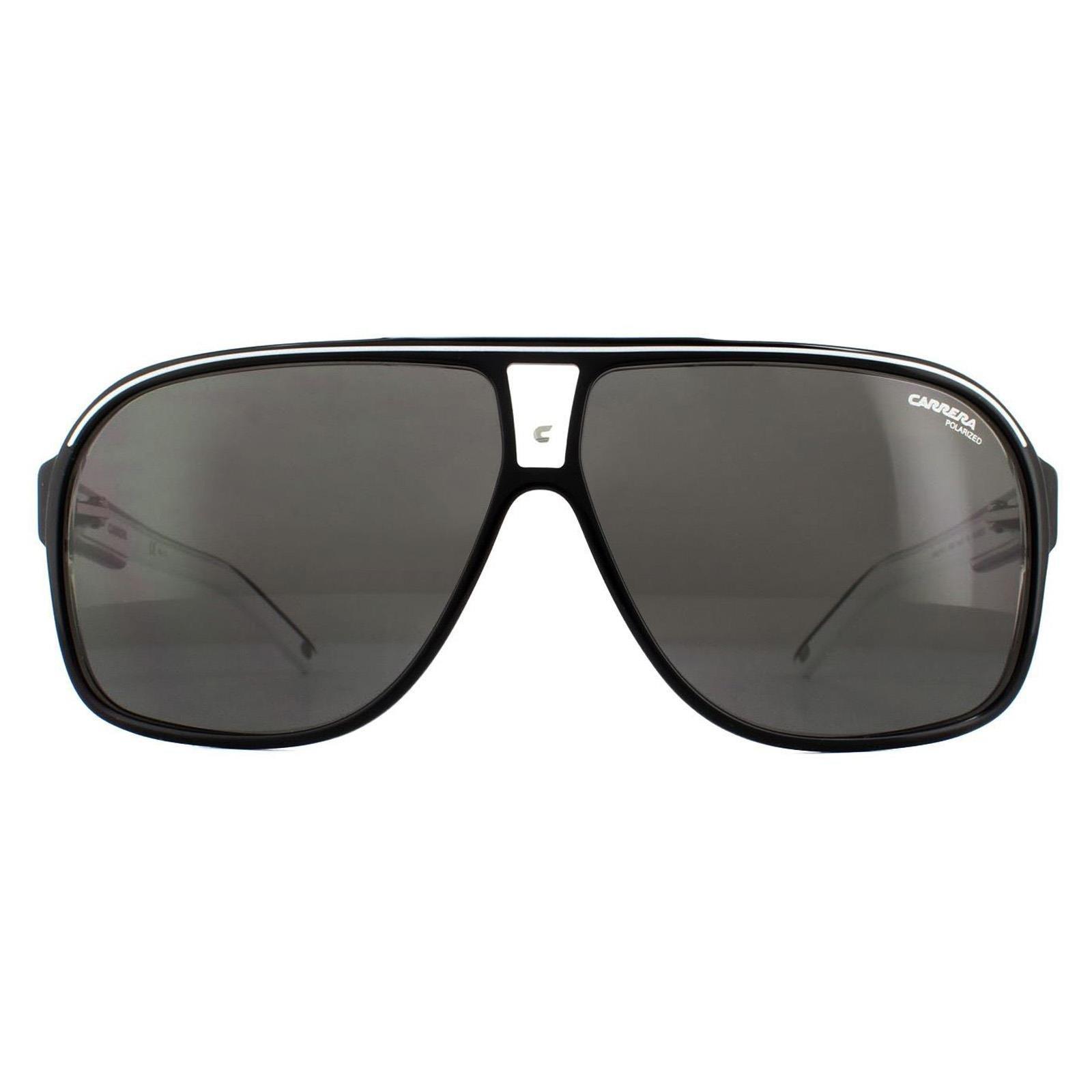 Aviator Black Crystal Grey Polarized Sunglasses