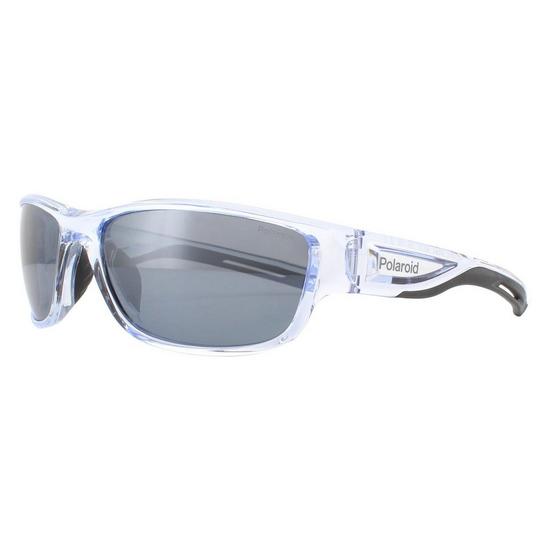 Polaroid Sport Sport Crsytal Black Grey Silver Mirror Polarized Sunglasses 2
