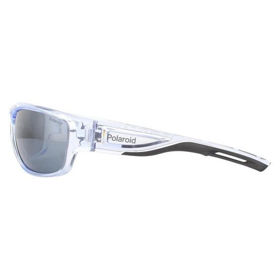 Polaroid Sport Sport Crsytal Black Grey Silver Mirror Polarized Sunglasses 3