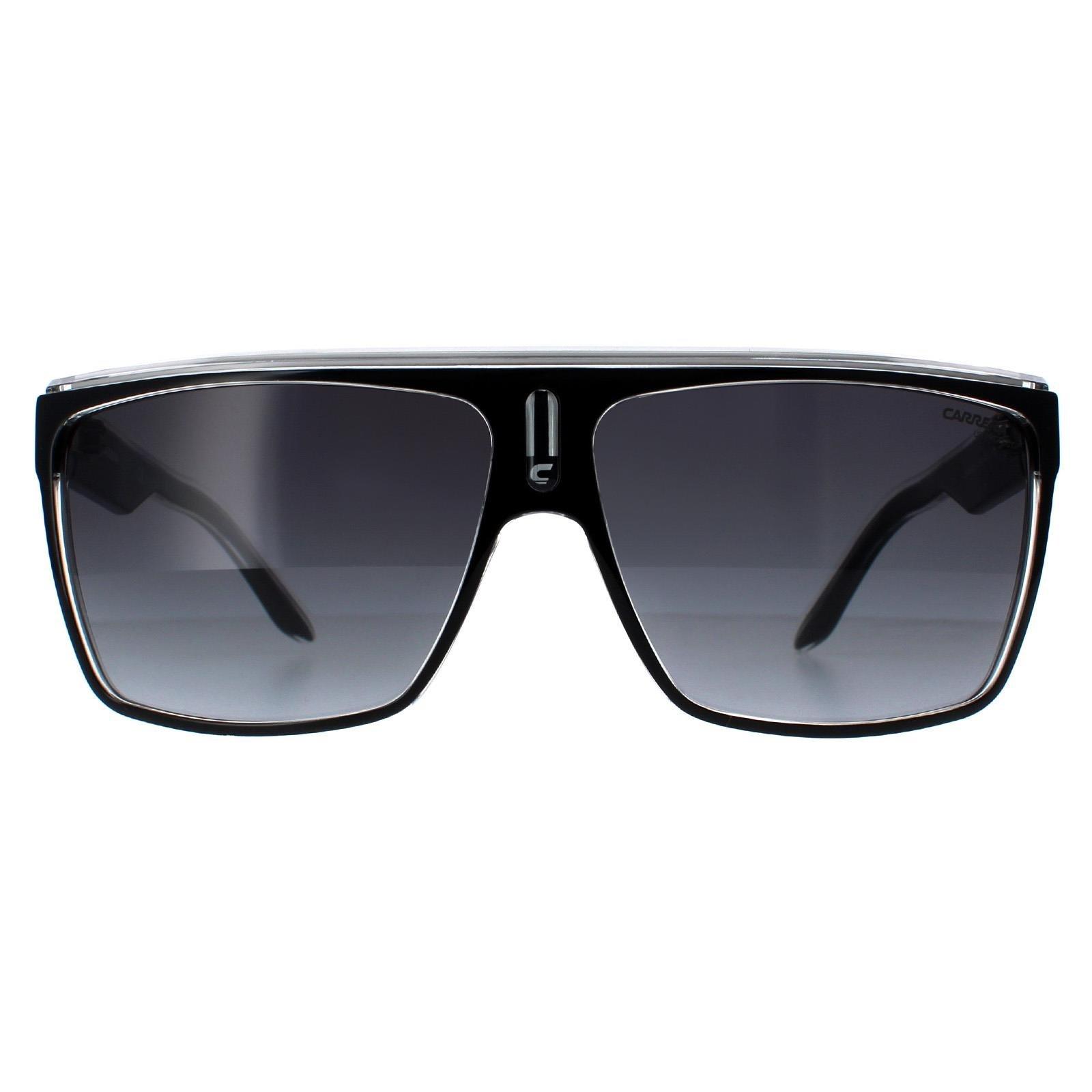Shield Black White Grey Gradient 22 Sunglasses
