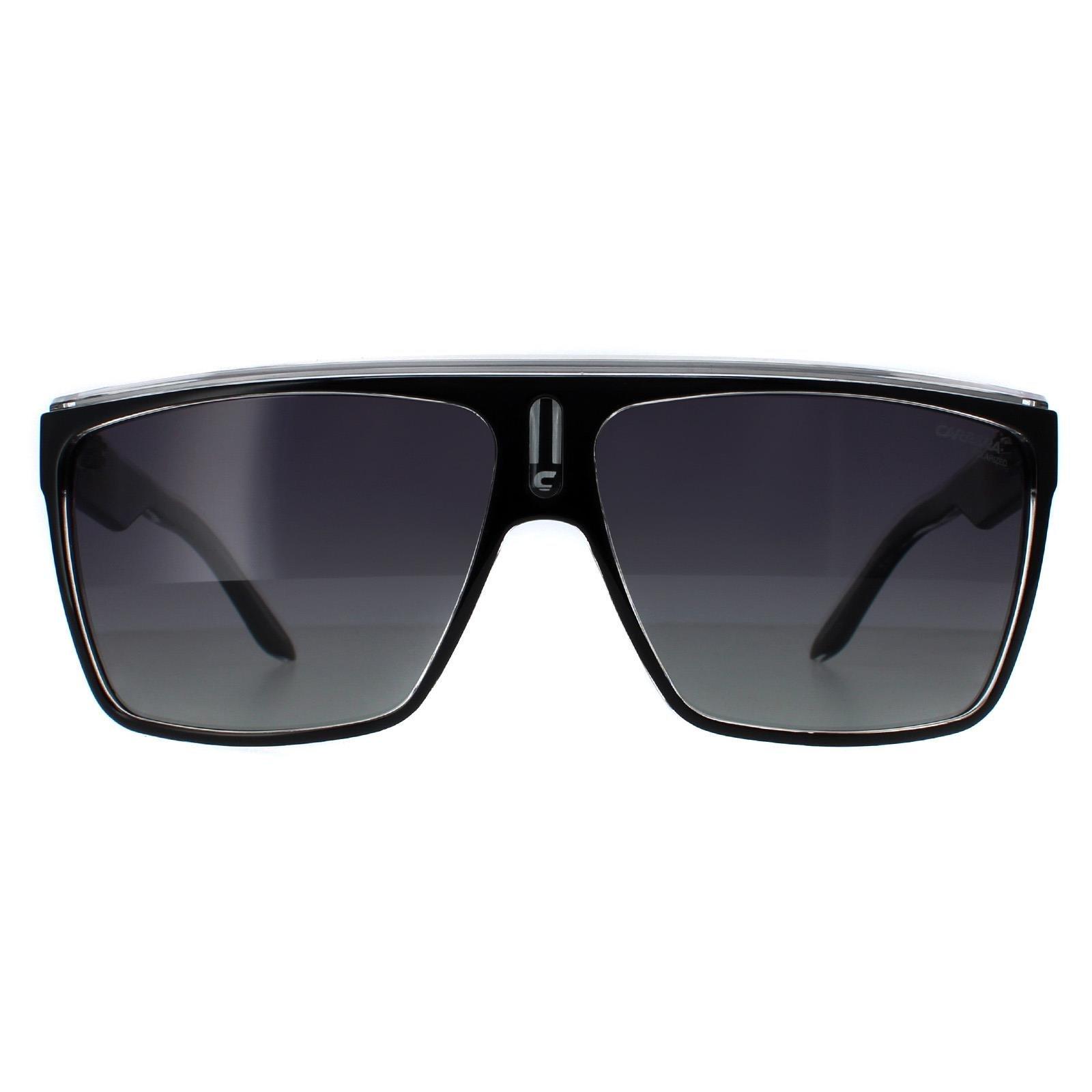 Shield Black White Grey Gradient Polarized 22 Sunglasses