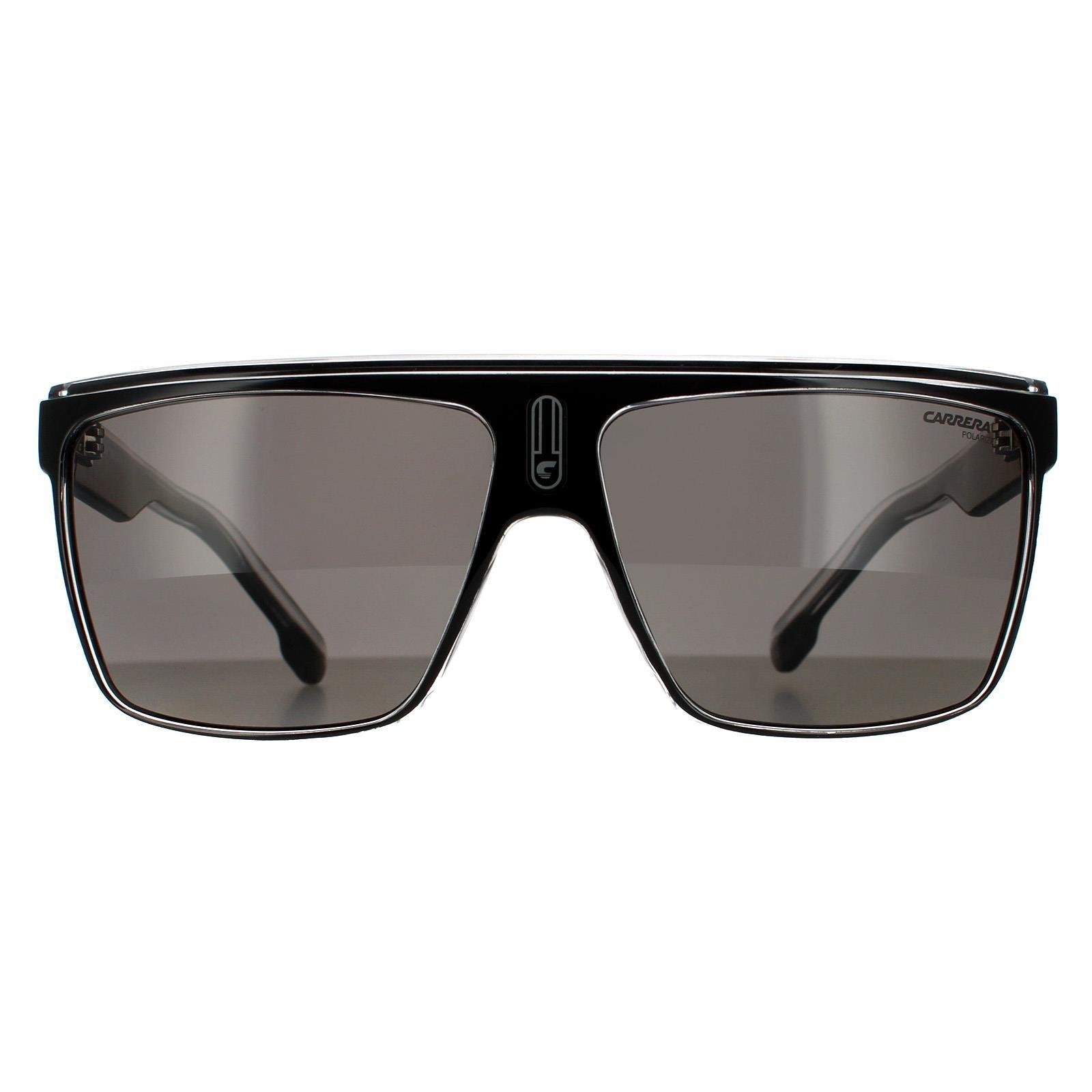 Shield Black Crystal Grey Polarized Sunglasses