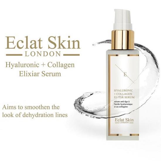 Eclat Skin London Vitamin C + Collagen Elixir Serum 60ml + Hyaluronic acid & Collagen Serum - 60ml + Anti-Wrinkle Elixir Serum 24k Gold - 60ml 2