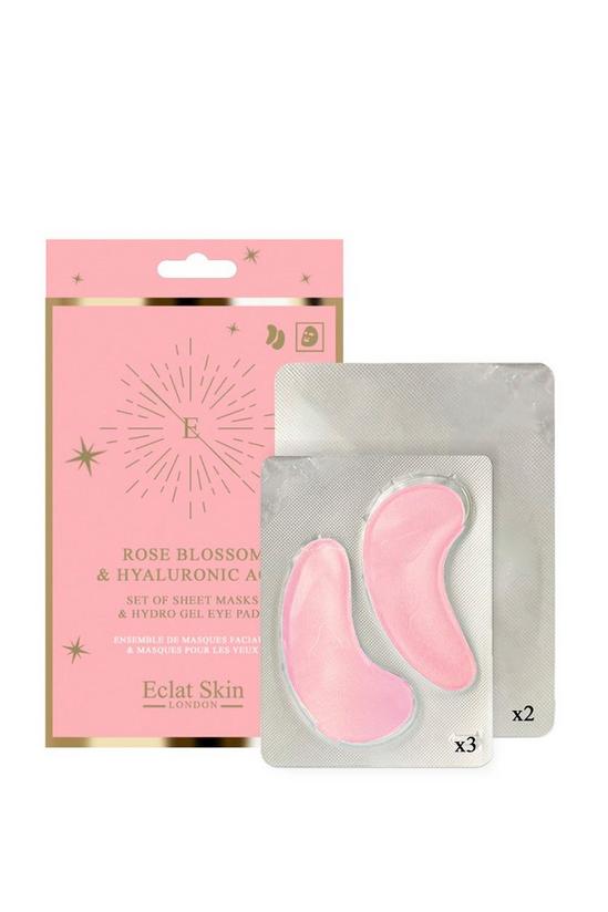 Eclat Skin London Rose Blossom & Hyaluronic acid Hydro-Gel Eye Pad & Sheet Mask 1