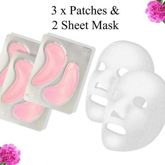Eclat Skin London Rose Blossom & Hyaluronic acid Hydro-Gel Eye Pad & Sheet Mask 2