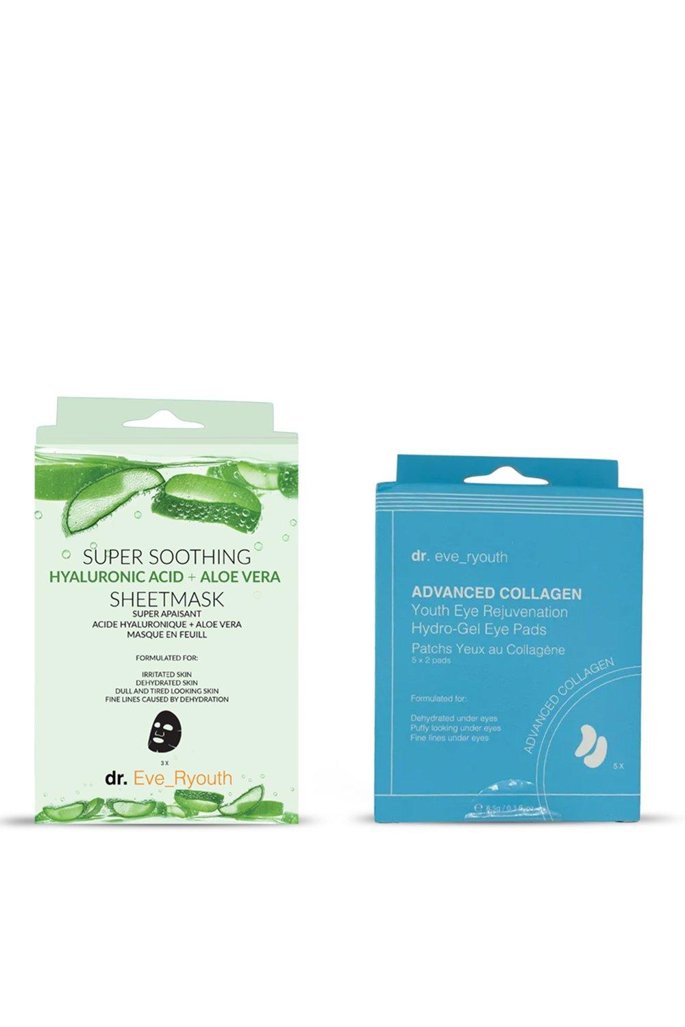 Hyaluronic acid Aloe Vera sheet Mask + Hydro-gel Eye Pads