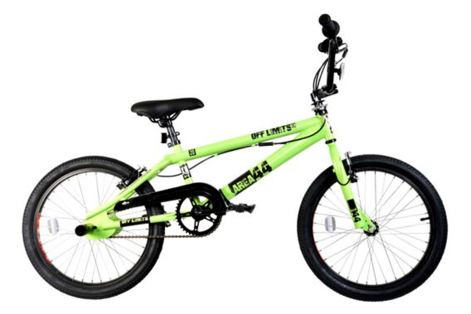 Area 44 20in Freestyle BMX Bike w/ 360 Gyro - Green