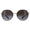 Michael Kors Round Light Gold Black Dark Grey Gradient Sunglasses thumbnail 1