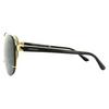 Versace Shield Gold Grey Sunglasses thumbnail 3