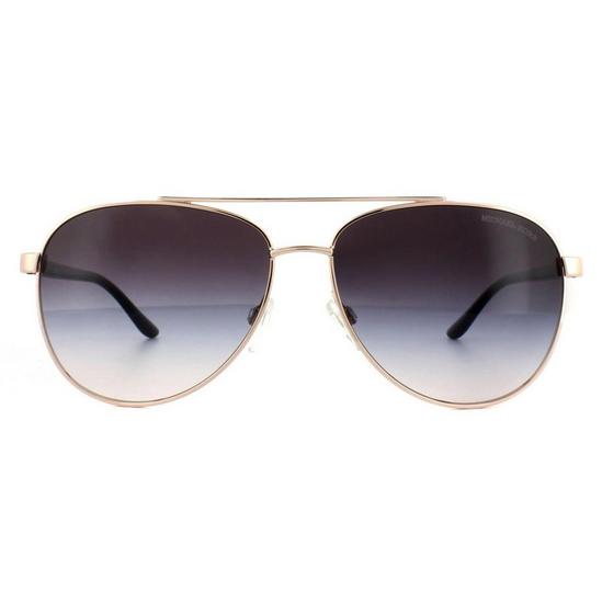 Michael Kors Aviator Rose Gold Brown Gradient Sunglasses 1