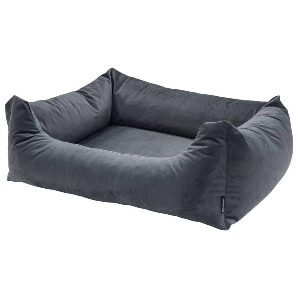 Madison Dog Bed Velvet 100x80x25 cm Grey
