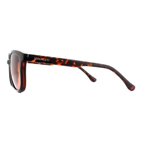Serengeti Round Shiny Tortoise Mineral Polarized Drivers Gradient Sunglasses 3