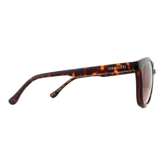 Serengeti Round Shiny Tortoise Mineral Polarized Drivers Gradient Sunglasses 4