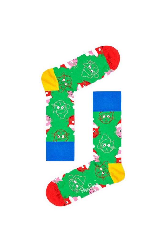 Happy Socks 3-Pack Christmas Cat & Dog Pattern Gift Set 2