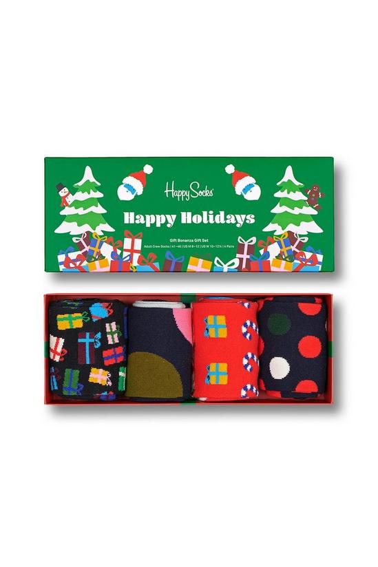 Happy Socks 4-Pack Festive Sock Gift Set 1