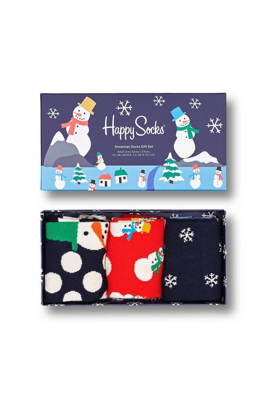 Happy Socks 3-Pack Snowman Sock Gift Set 1