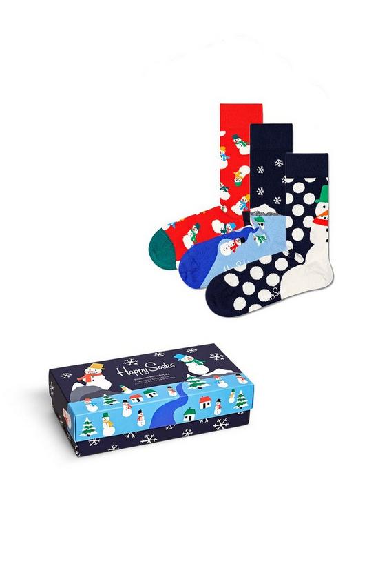 Happy Socks 3-Pack Snowman Sock Gift Set 6