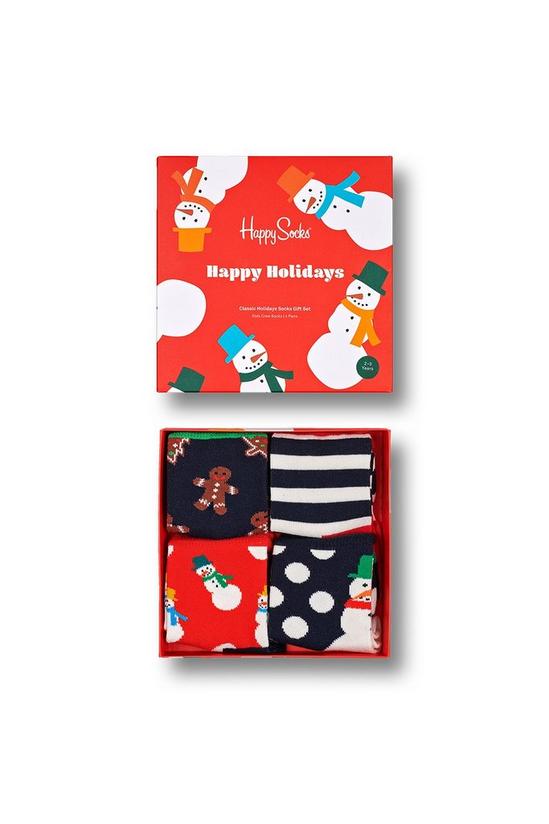 Happy Socks 4-Pack Kids Christmas Sock Gift Set 1